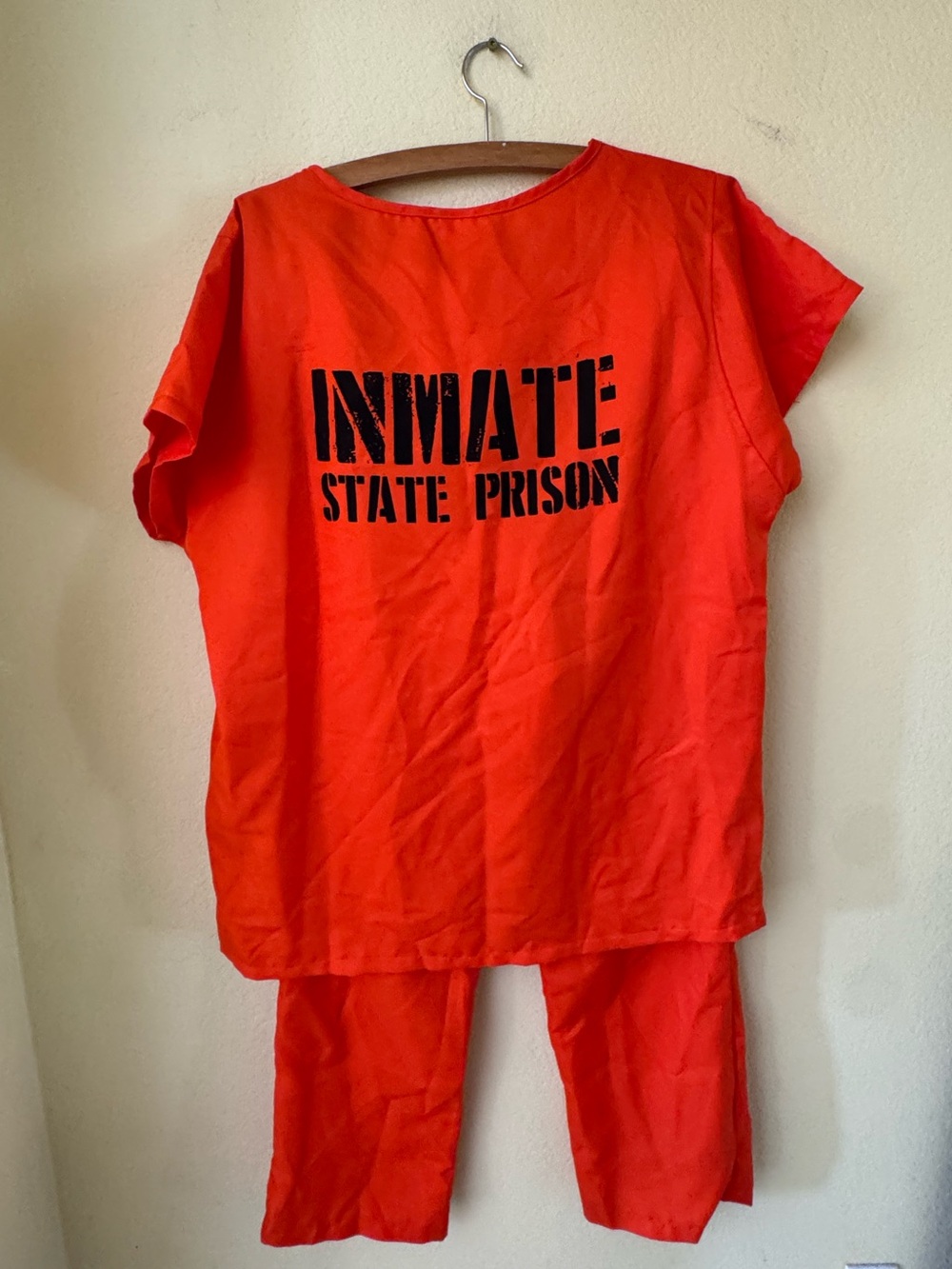 Spirit Halloween Inmate State Prison Halloween Costume Size L/XL